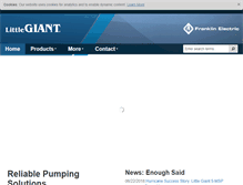 Tablet Screenshot of lgcontractor.franklin-electric.com